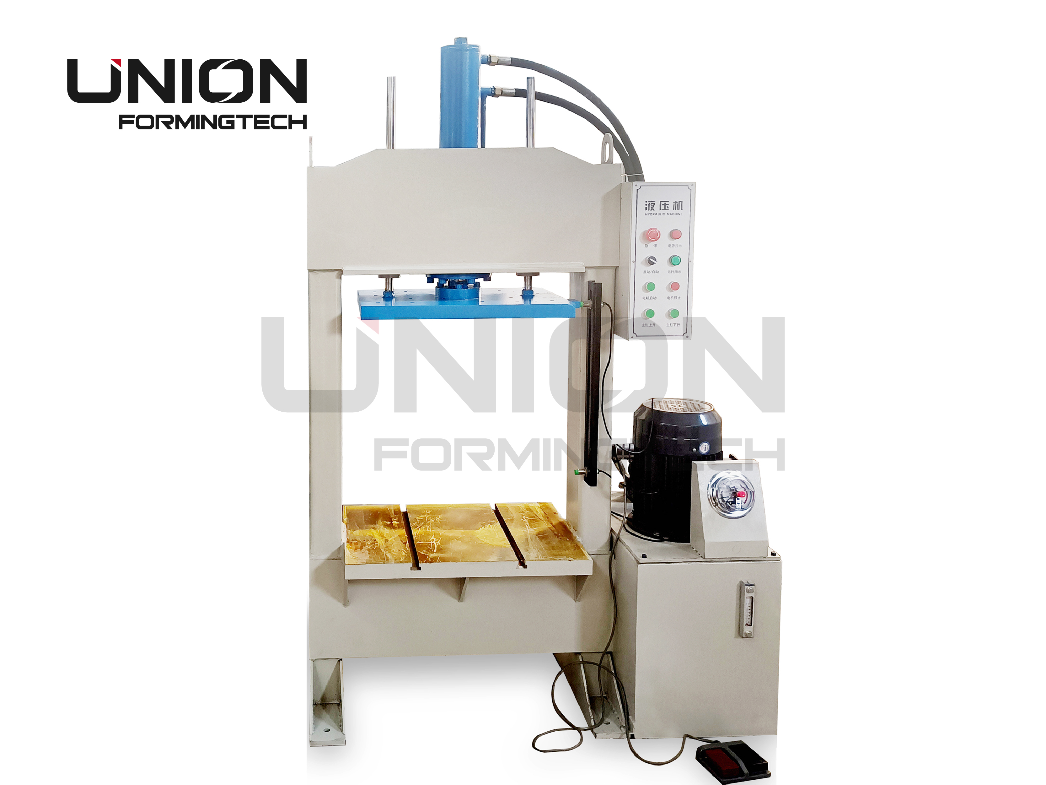 HP-5070S One cylinder 25 tons hydraulic press machine for PET,felt simple shape forming service 