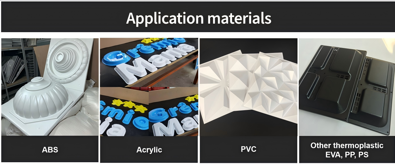 VFM-1224 thermoforming machine for signage, auto parts, and architectural models
