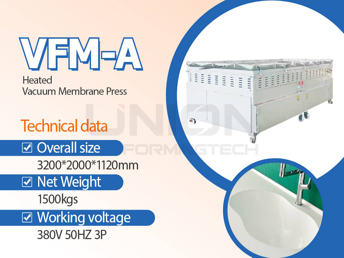 VMP-A vacuum press for Corian/solid surface forming and bending