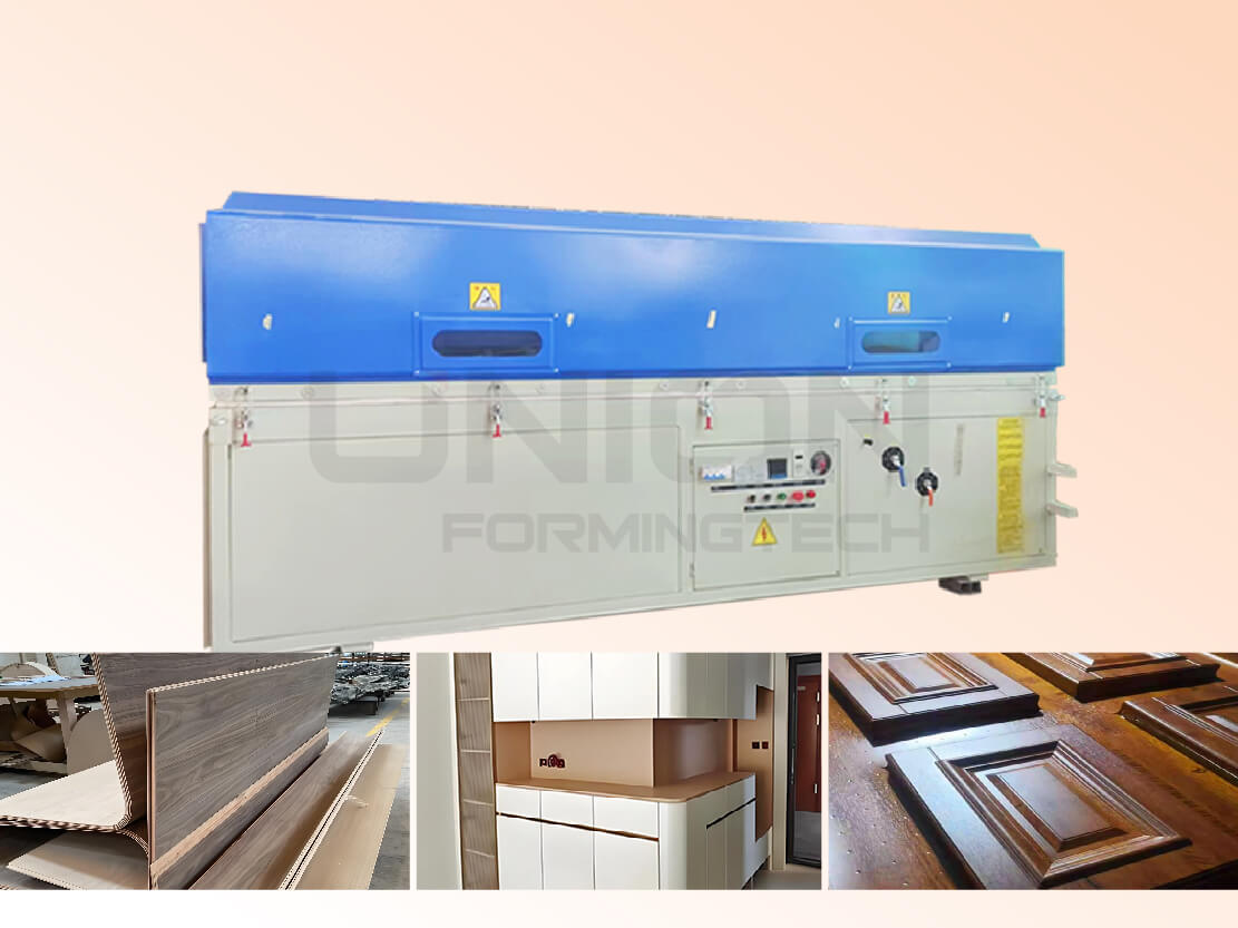 VMP-C vacuum laminating machine for wood, WPC cabinet, and PVC veneer