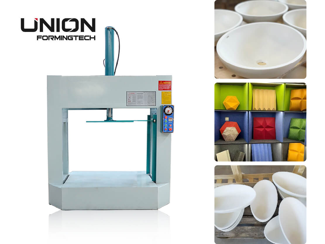 HP-2500A hydraulic press for Corian basins & polyester panels