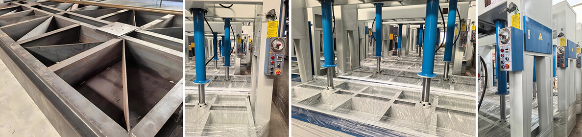 HP-2500A double-mould hydraulic press for Corian basins and polyester fiber panels