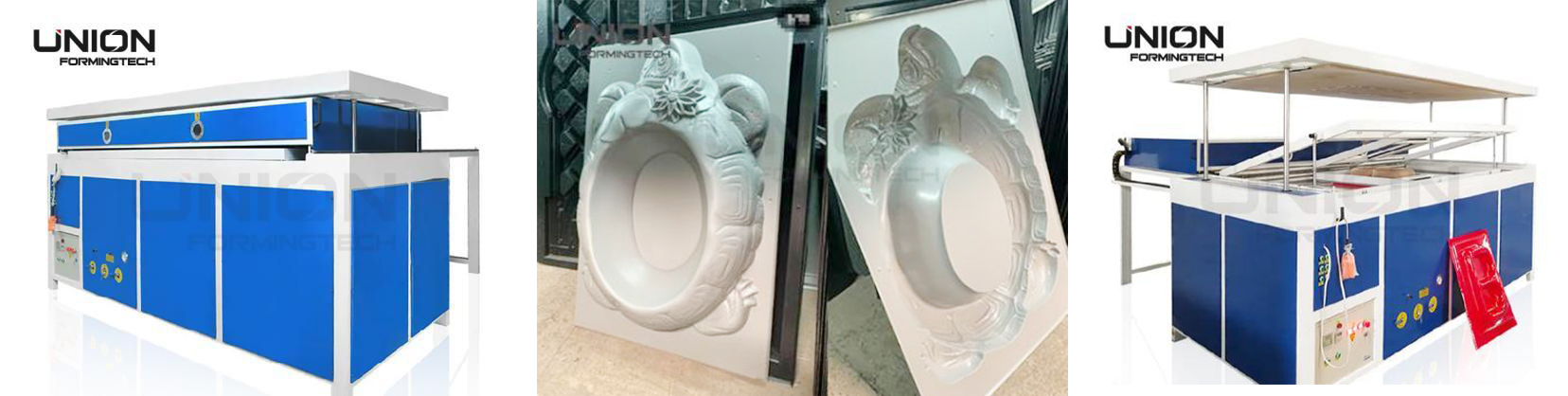 VFM-1224 thermoforming machine for signage, auto parts, and architectural models