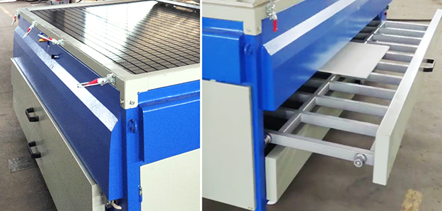 VMP-A vacuum membrane press for precision thermoforming of Corian and solid surfaces