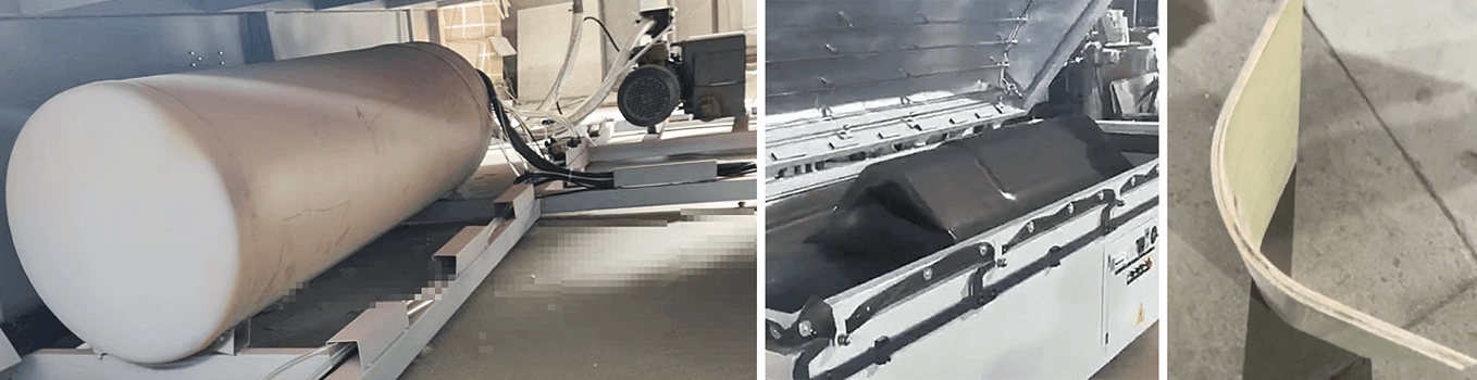 VMP-C 450mm arc vacuum laminator for wood, cabinet & PVC veneer film application