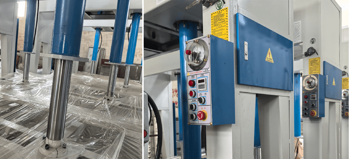 HP-2500A double-mould hydraulic press for Corian basins and polyester fiber panels